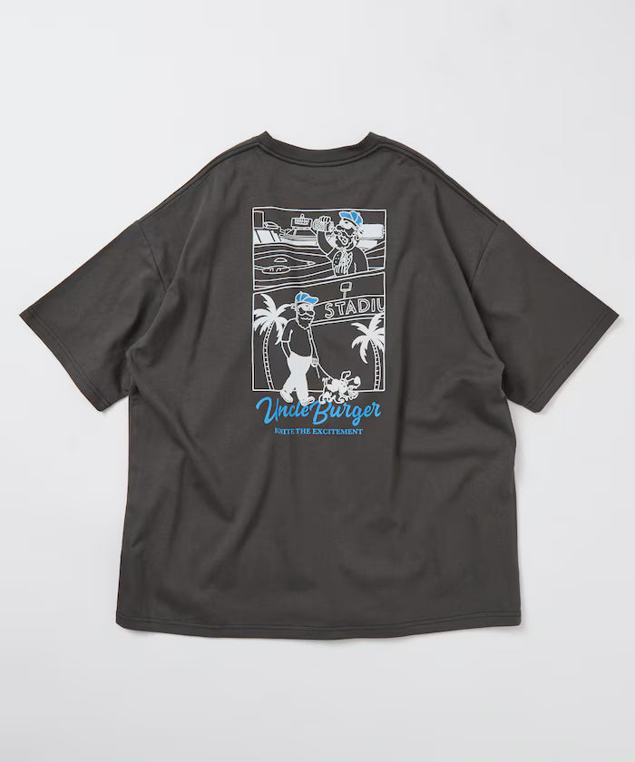 Limited Edition Uncle Holiday Big Silhouette Back Print Crew Neck T-Shirt