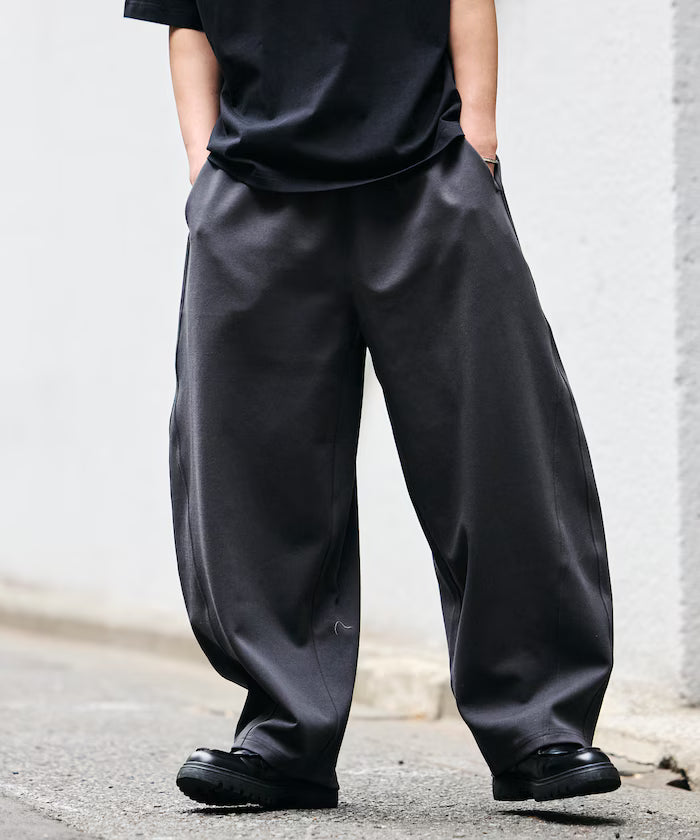 Limited Release Wide Silhouette Cool Touch Barrel Leg Sweatpants - Charcoal Gray