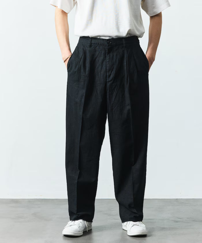 LINEN COTTON EASY SLACKS [Compatible with Setup]
