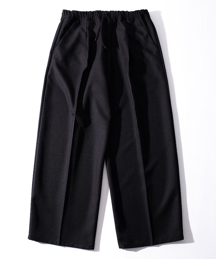 Wide Silhouette Staple Twill Easy Slacks/Wide Slacks [Limited Edition]
