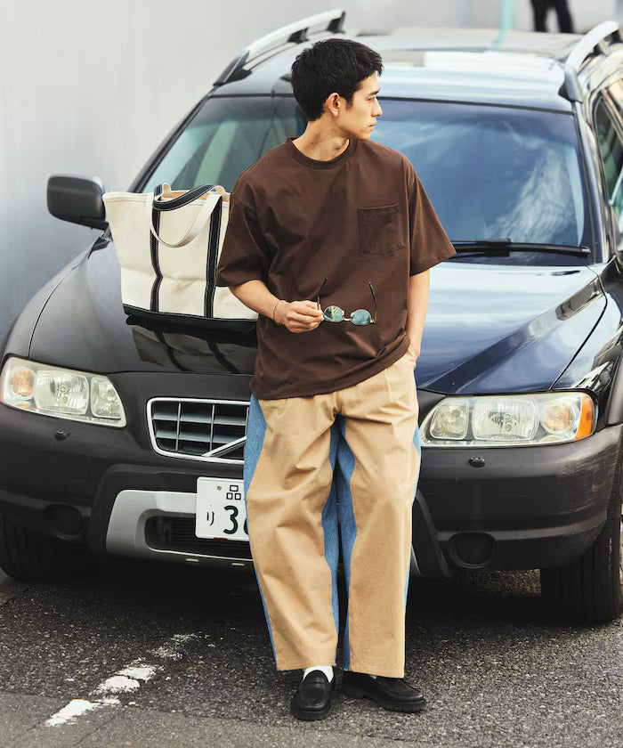 AIRDRY HIGH TECHYARN 7.7oz Big Silhouette Crew Neck Pocket T-Shirt Quick-dry Heat Shield
