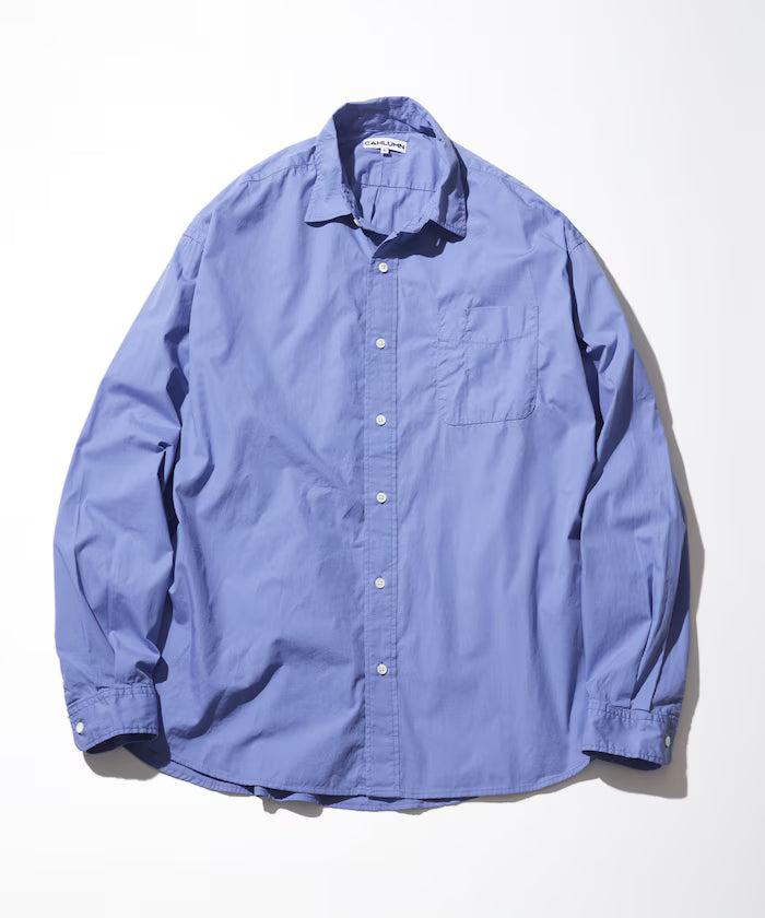 Magazine Pocket Broad Shirt - Blue