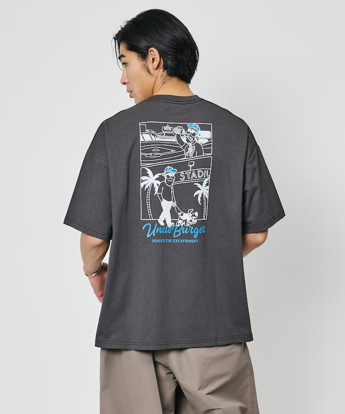 Limited Edition Uncle Holiday Big Silhouette Back Print Crew Neck T-Shirt