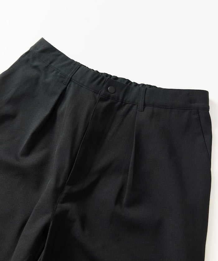 [New Color Added] Quick-Drying Material Relaxed Fit Curved Silhouette Over Pants Linen-Style Home Care