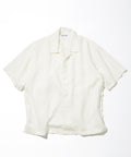 Belgium Linen Open Collar Shirt 1.1 - White