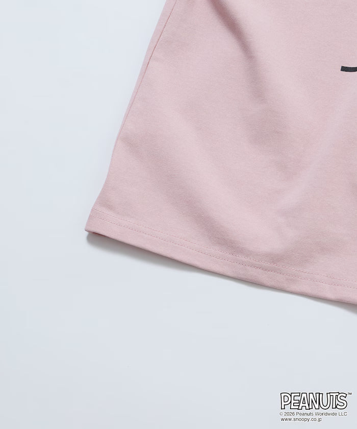 PEANUTS/Peanuts Custom Big Silhouette Crew Neck T-Shirt/Charlie Brown/Heart Eye [Limited Edition]