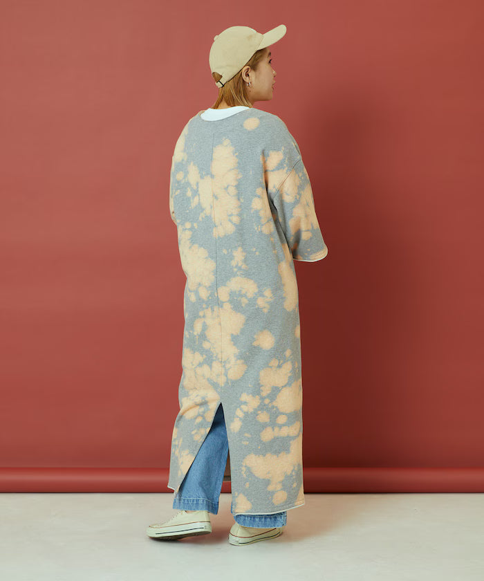 Bleach Back Sweat Ribbon One-Piece