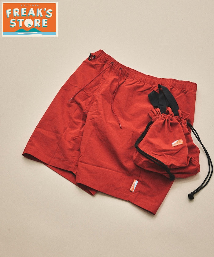 Relaxed Fit Recycled Nylon Easy Shorts - Red