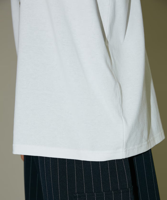 Handwritten-style Cat Print Foil Logo Long Sleeve T Limited Edition