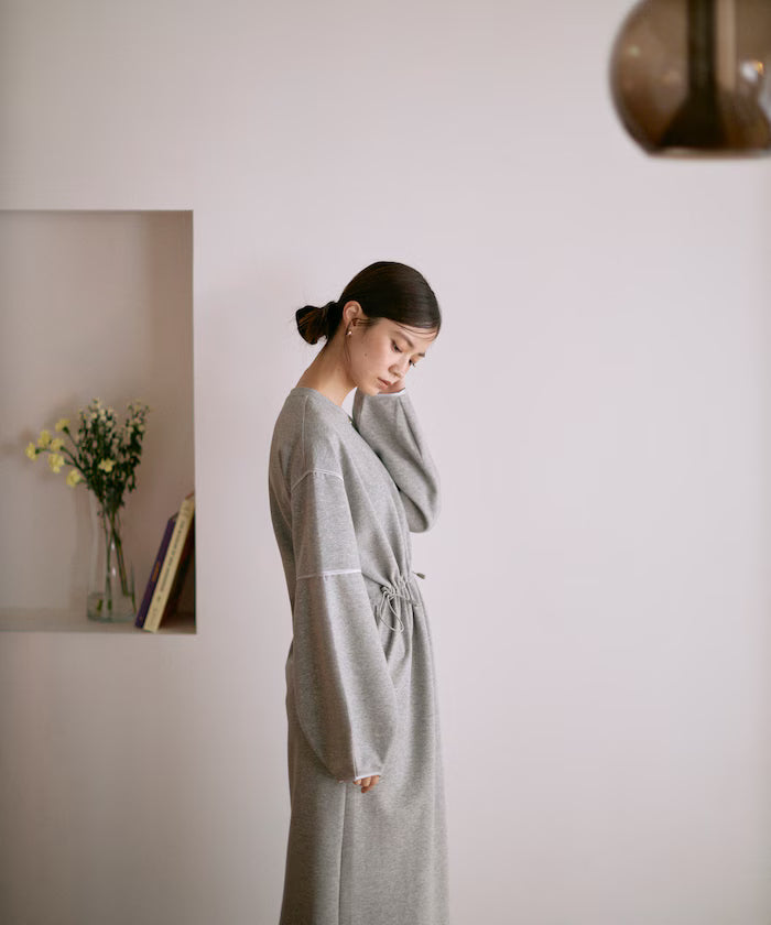 Cocoon Sleeve Damboru Sweat One-Piece / Spindle