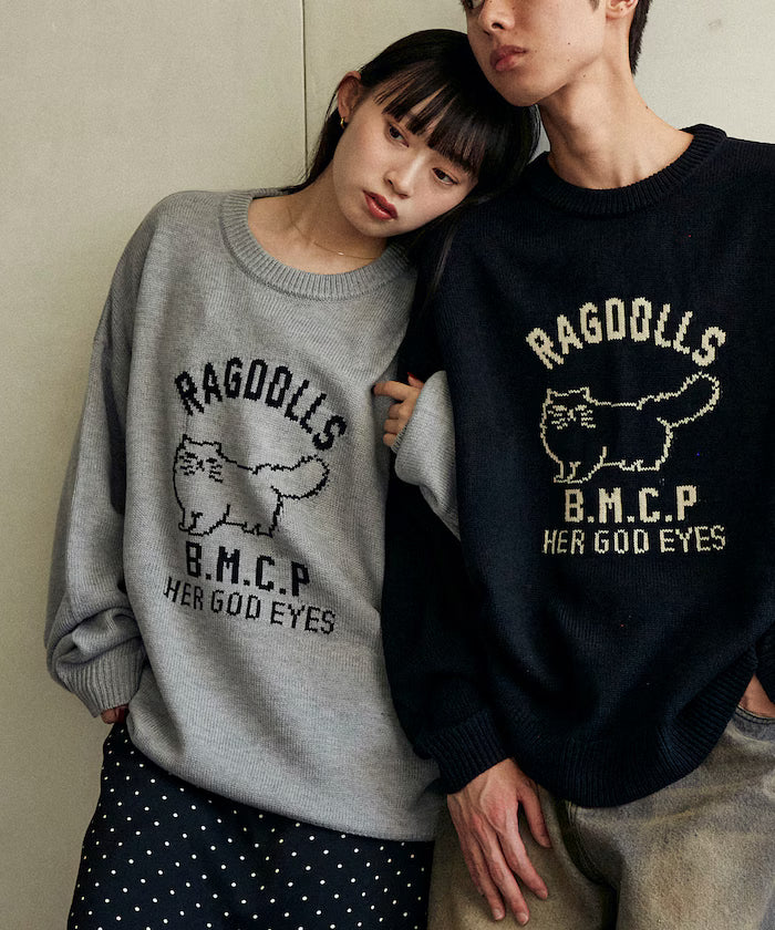 RAGDOLLS CAT Ragdoll Cat Jacquard Knit Limited Edition