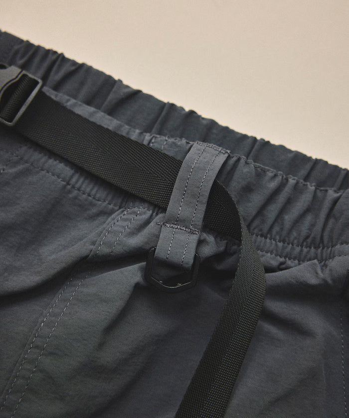 Relaxed Fit Recycled Nylon Webbing Belt Shorts
