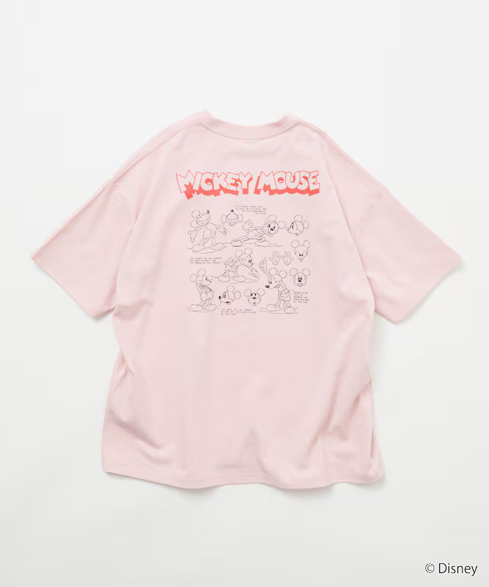 Limited Edition DISNEY Mickey Mouse Monochrome Back Print Crew Neck T-Shirt