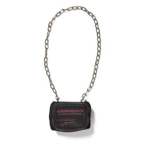 6-EGG PACK POUCH - BLACK