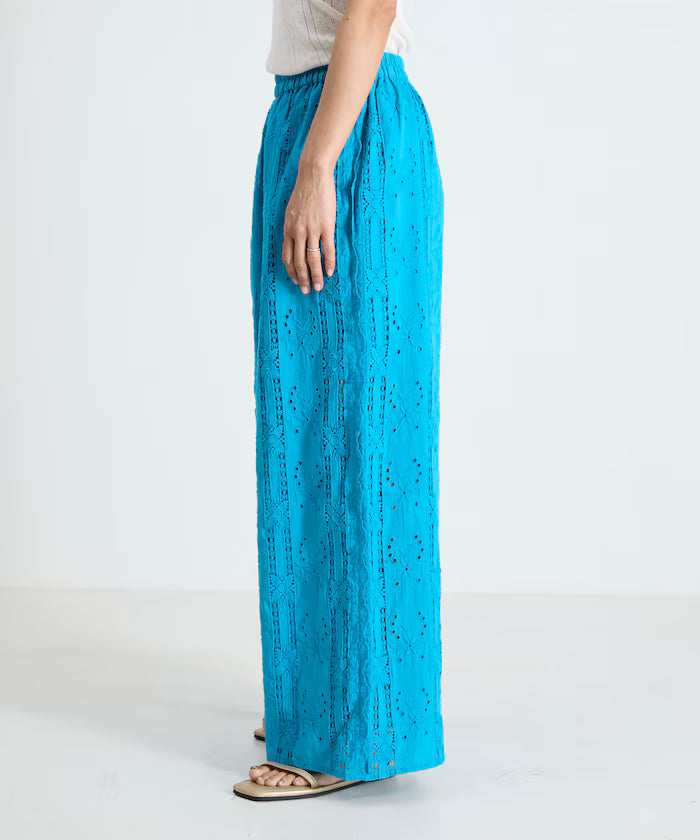 Cutwork Embroidered Easy Pants