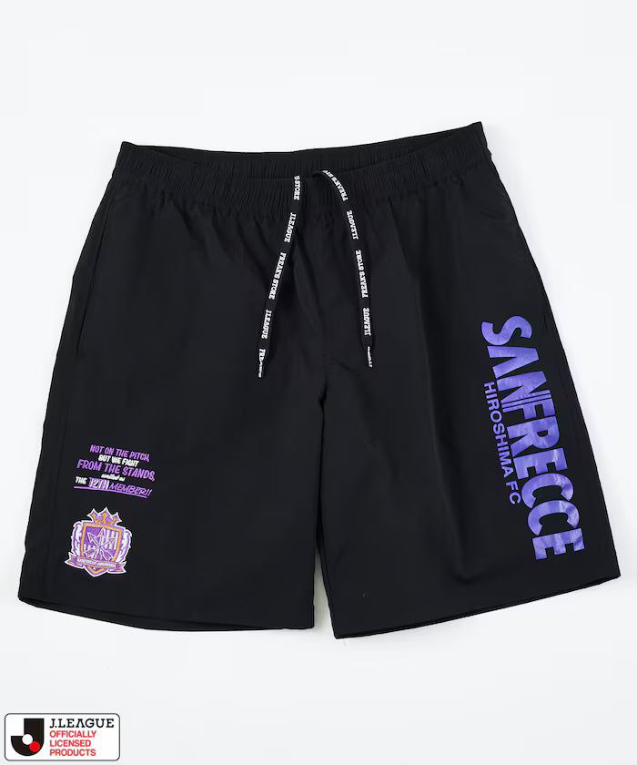 [Sales start on May 15 at 12:00] J.LEAGUE × FREAK'S STORE exclusive SUPPORTERS NYLON SHORTS [Sanfrecce Hiroshima] - Black