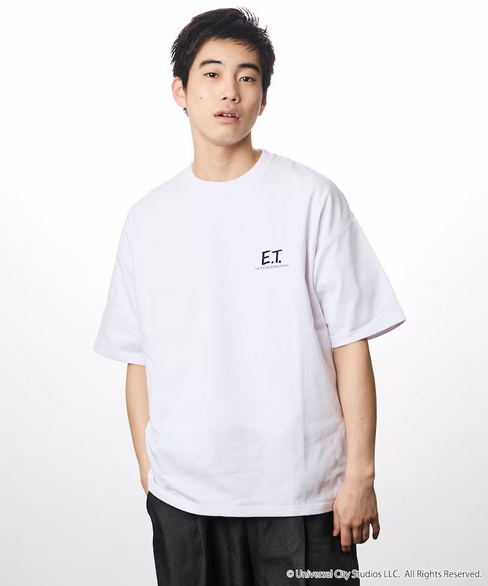 E.T. Big Silhouette Back Print Crew Neck T-Shirt Limited Edition