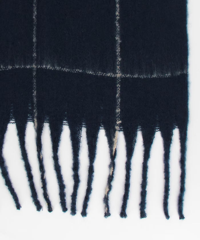 Window Pen Check Pattern Volume Scarf