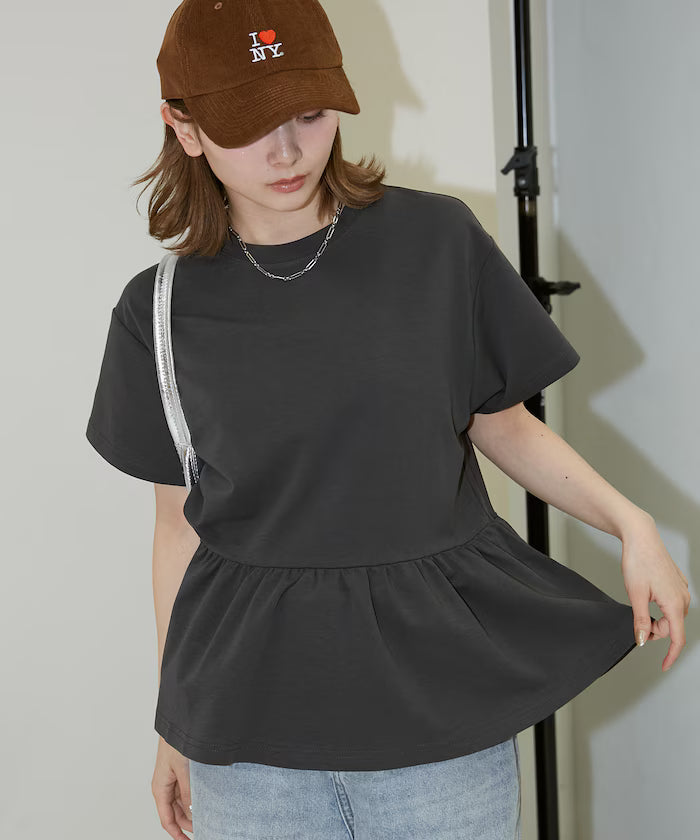 <Contact Cooling> Cool Ponchi Peplum T-Shirt Limited Edition