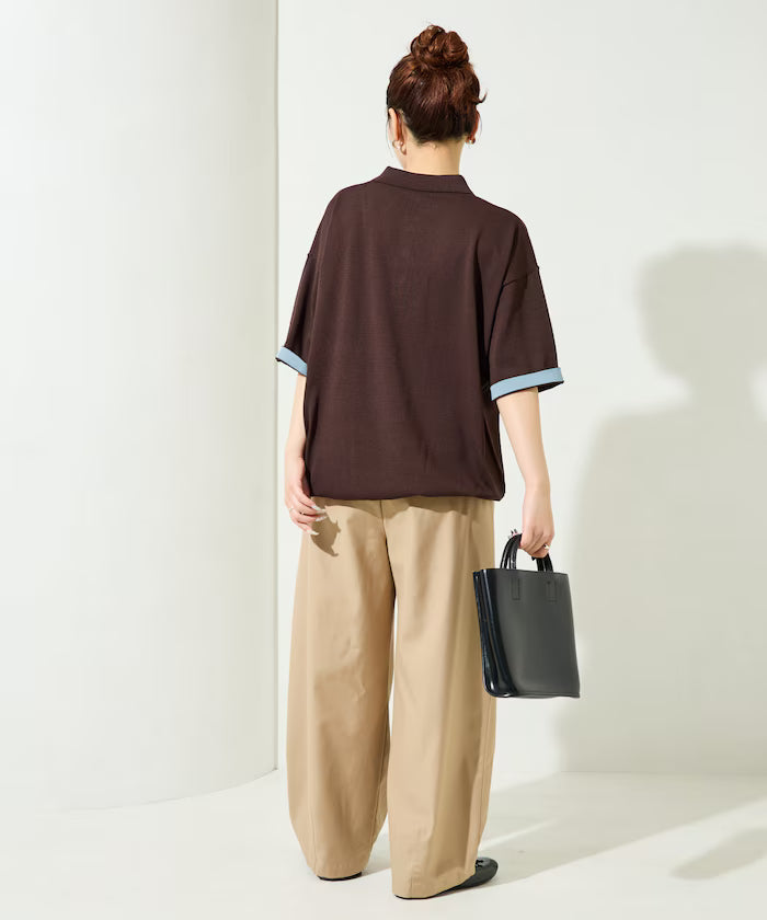 Relax Fit Relax Fit Cool Touch Color Block Knit Polo Shirt [Limited Edition]