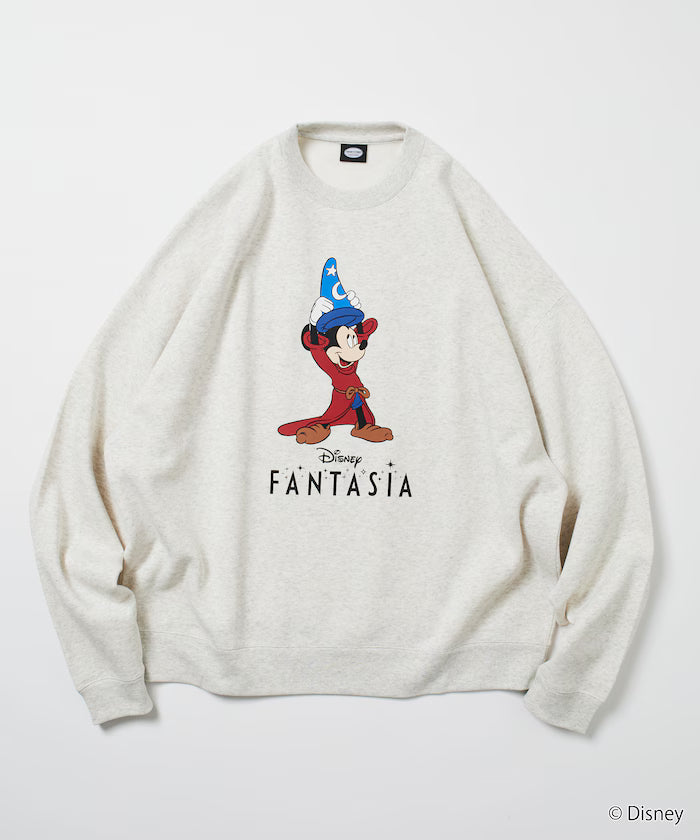 DISNEY / Disney / 'Fantasia' / Mickey Mouse / Relax Fit Printed Crewneck Sweatshirt 【Limited Edition】