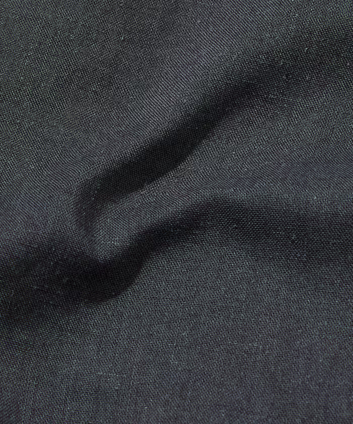 Relax Fit Linen Mix Band Collar Pullover Shirt [Limited Edition]