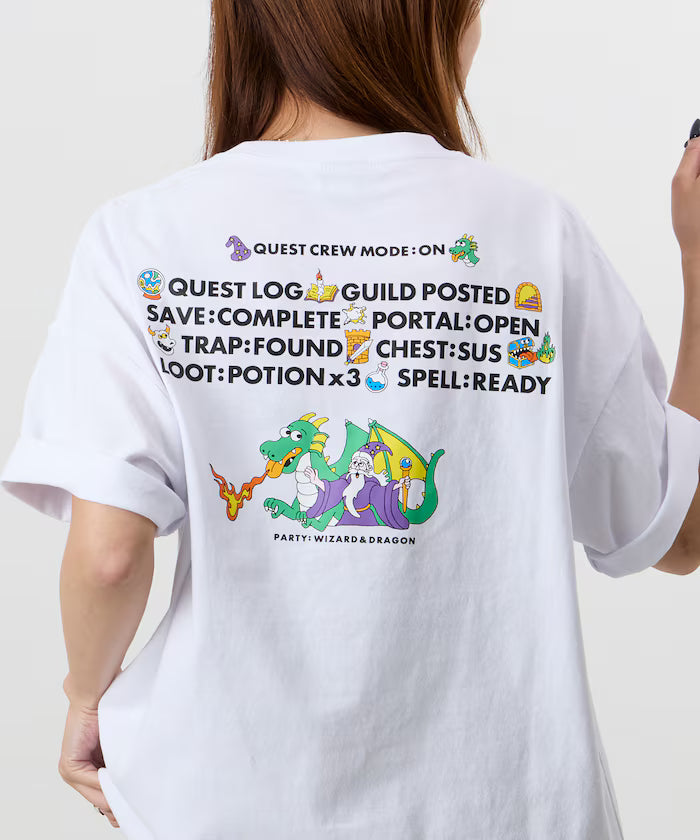 Wakana Yamazaki x FREAK'S STORE RPG Graphic Back Print Crew Neck T-Shirt [Limited Edition] - White