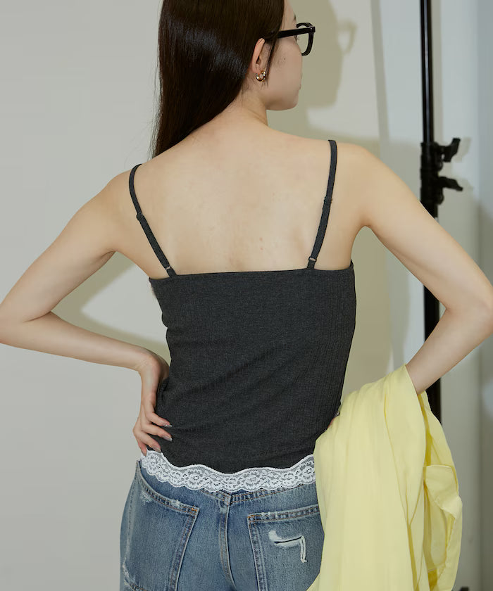 Lace Trimmed Camisole with Cup - Limited Edition