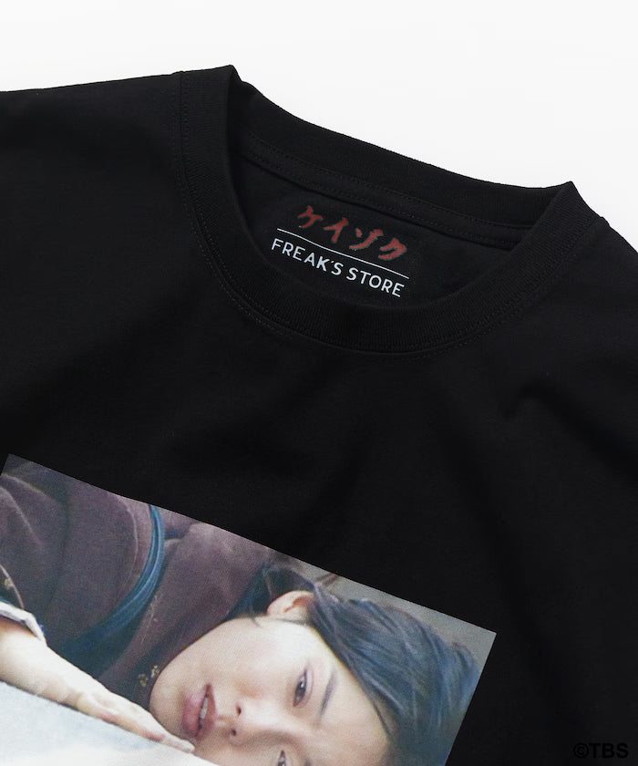 March 13th, 12:00 release TBS drama 'Keizoku' collaboration 'SHIBATA' front print short sleeve crew neck T-shirt B