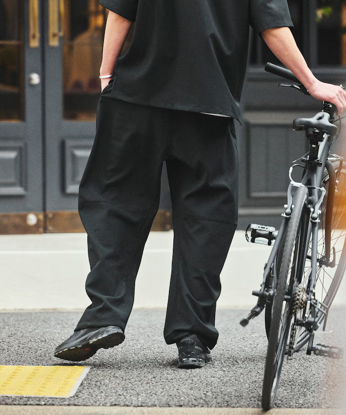 [New Color Added] Quick-Drying Material Relaxed Fit Curved Silhouette Over Pants Linen-Style Home Care