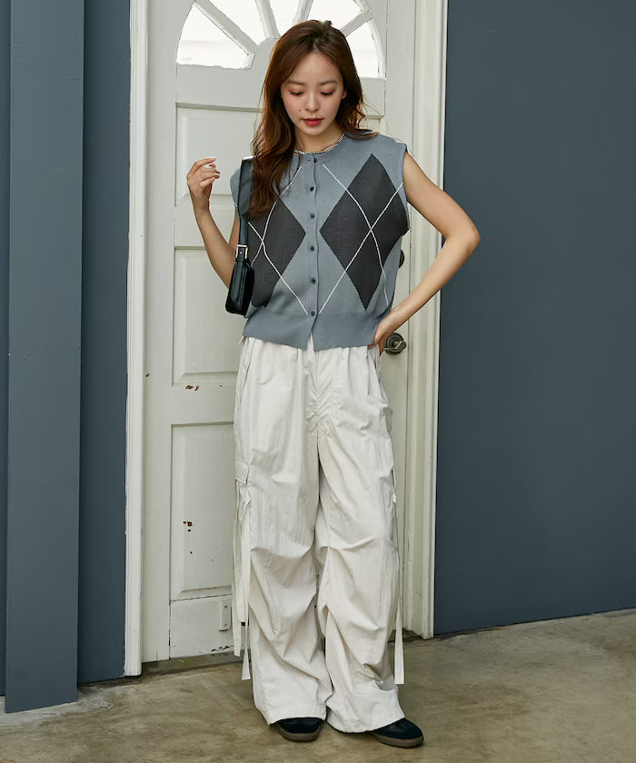 Summer Knit Argyle Vest Limited Edition