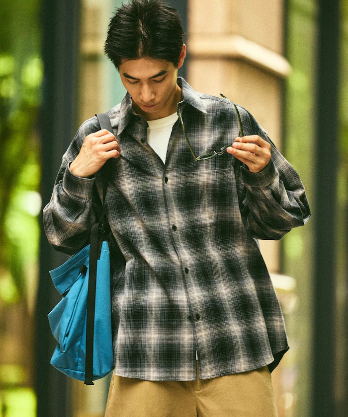 Relax Fit Relax Fit Ombre Check Flannel Shirt [Limited Edition]