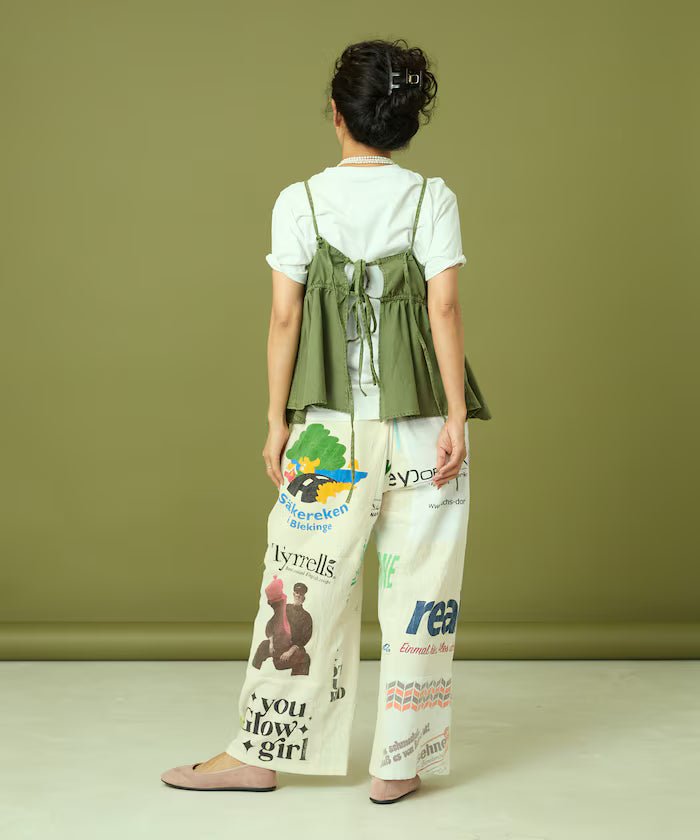 vintage European eco bag remake pants