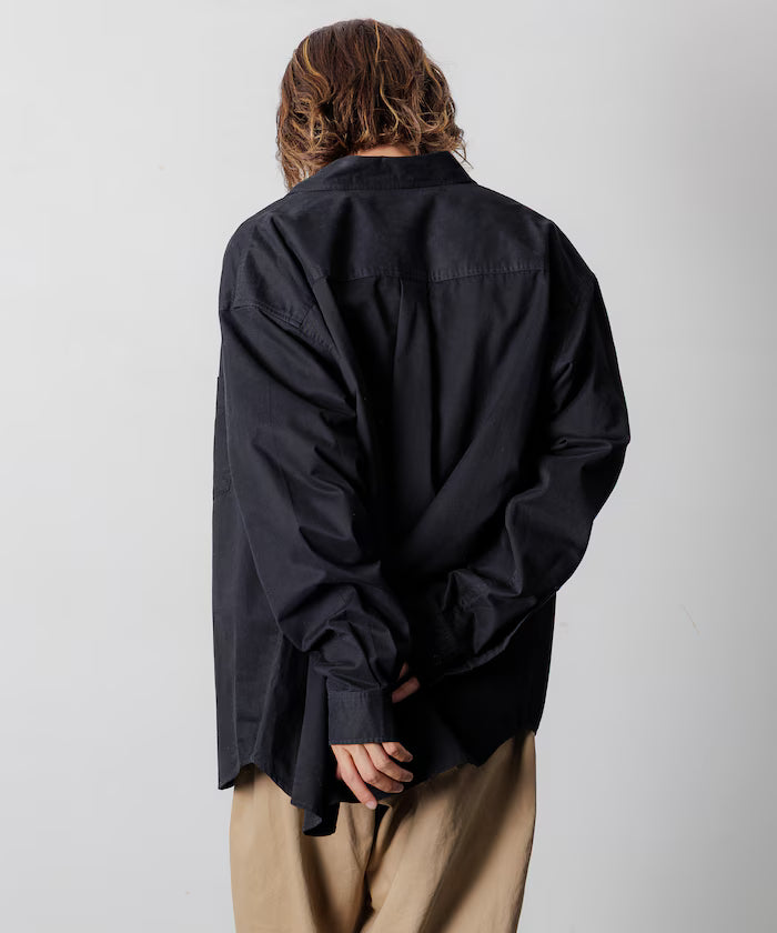 Relax Fit Relaxed Fit Garment Dyed Regular Collar Shirt [Limited Edition]