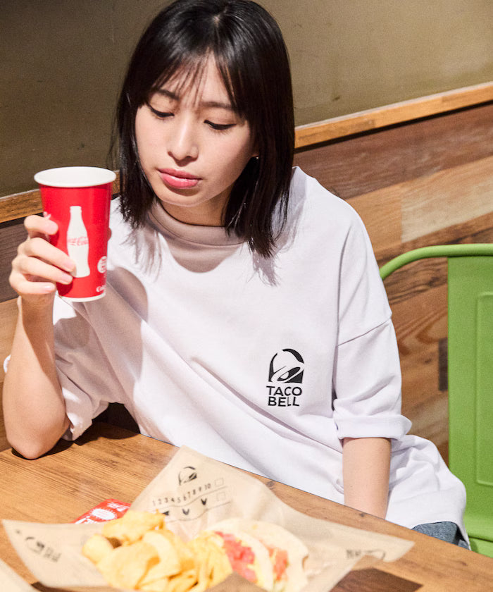 Limited Edition TACOBELL×FREAK'S STORE Exclusive Big Silhouette Back Print Crew Neck T-Shirt