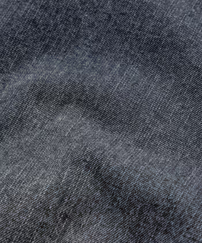Wide Silhouette Curve Denim Pants One Wash
