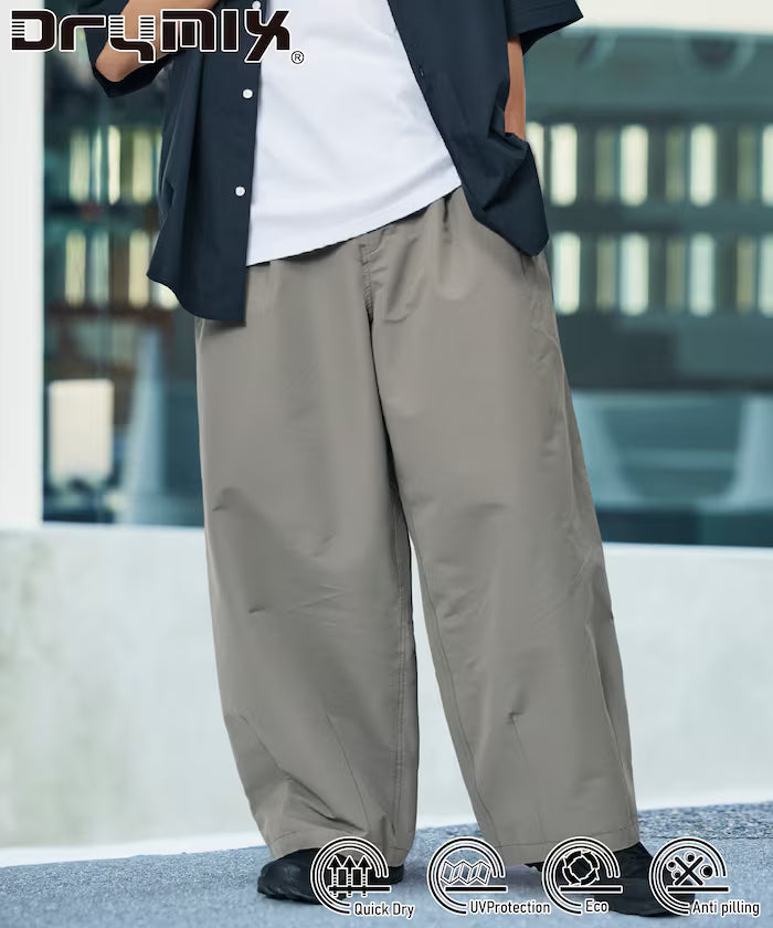 Limited Release Drymix(R) Dry Mix Wide Silhouette Tuck Curve Pants Quick Dry UV Cut