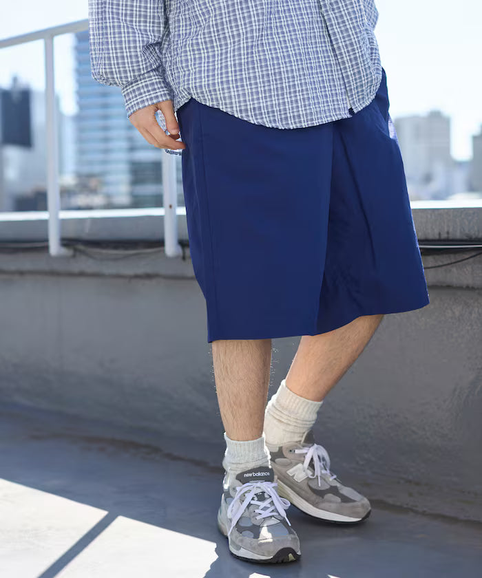 Nylon Sleek Water Length Baggy Shorts