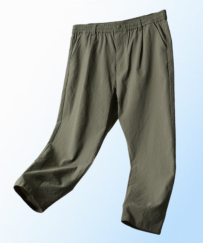 AiRide/Air Ride Slim Tapered Silhouette Sheer Seersucker Packable Easy Pants/Quick-Dry/UV Cut [Limited Edition]