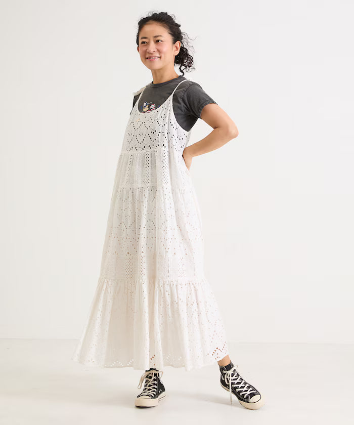 India Shifraretiard Shoulder Ribbon Camisole Dress