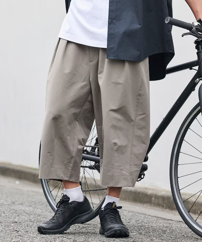 Limited Release Drymix(R) Dry Mix Wide Silhouette Tuck Three Quarter Pants Quick Dry UV Cut