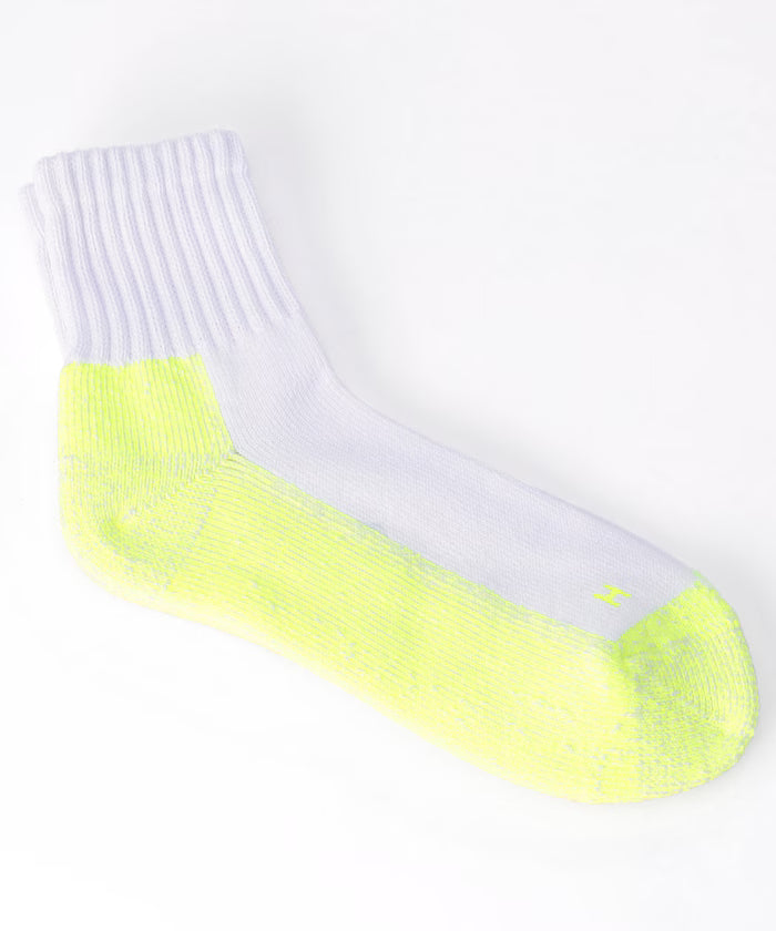 Sinker Sole Color Quarter Socks (for size 25.0-27.0cm)