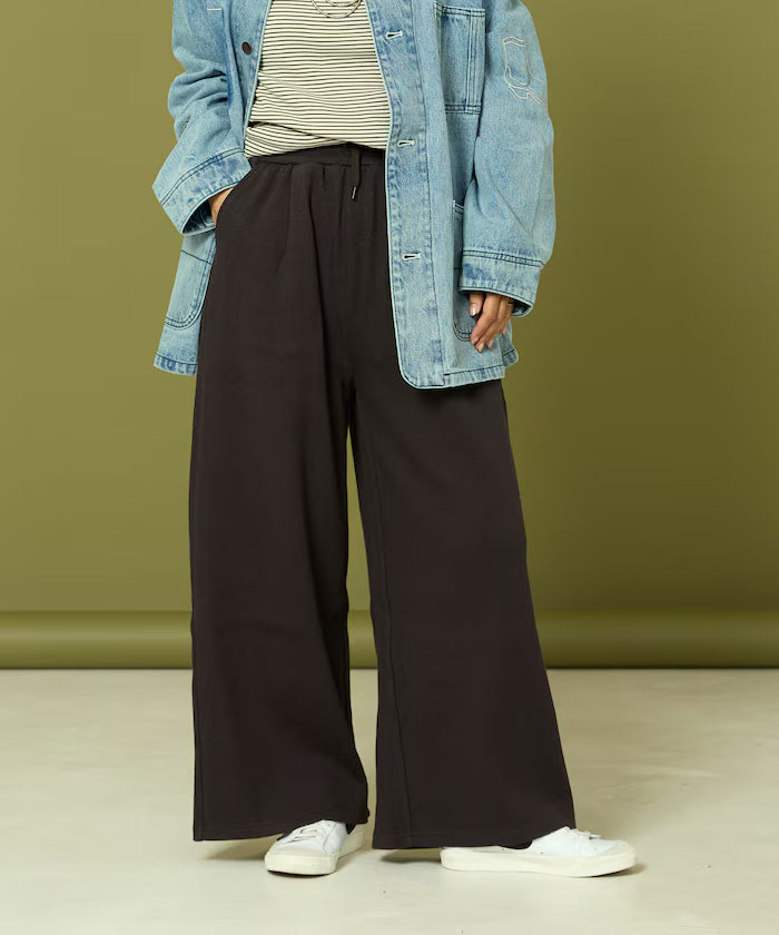 Thermal Wide Pants 'Plain'