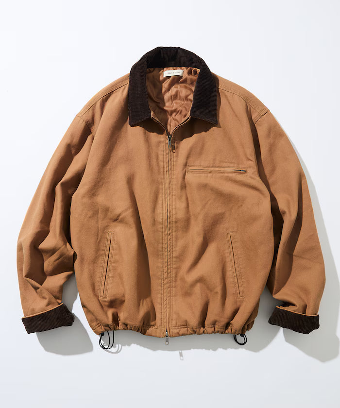 Big Silhouette Corduroy Switch Duck Blouson [Limited Edition]