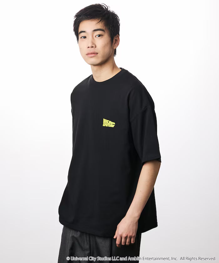 [BACK TO THE FUTURE] Limited Edition Big Silhouette Back Print Crew Neck T-Shirt [Limited Release]