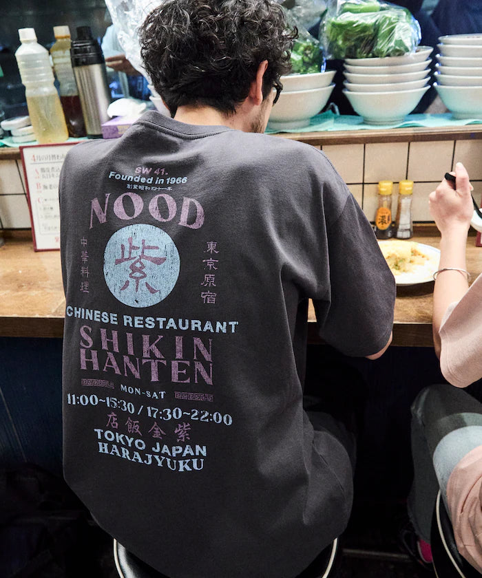 Limited Edition Purple Gold Hotel x FREAK'S STORE Exclusive Back Print Crew Neck T-Shirt