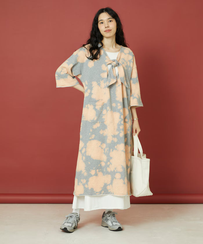 Bleach Back Sweat Ribbon One-Piece