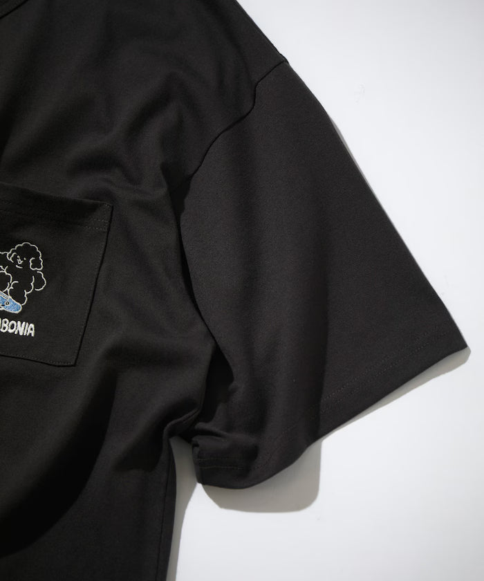 tombonia/Tombonia Back Print Crew Neck Pocket T-Shirt/New Life