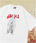 [June 12 12:00 Sale Start] Baku 「Hanma Baki/Awakening」 Print Crew Neck T-Shirt - White