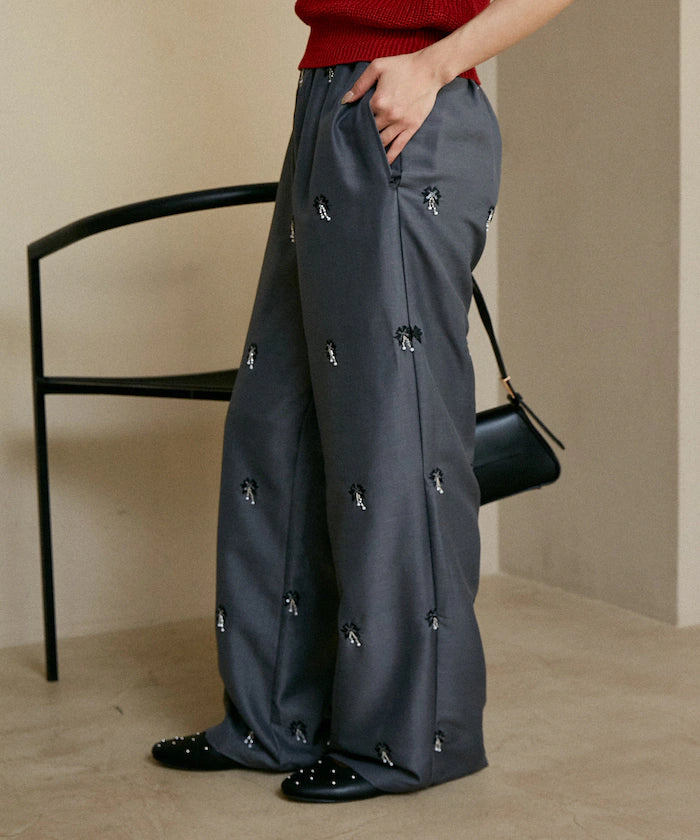 Total Beads Embroidery Easy Slacks Limited Release